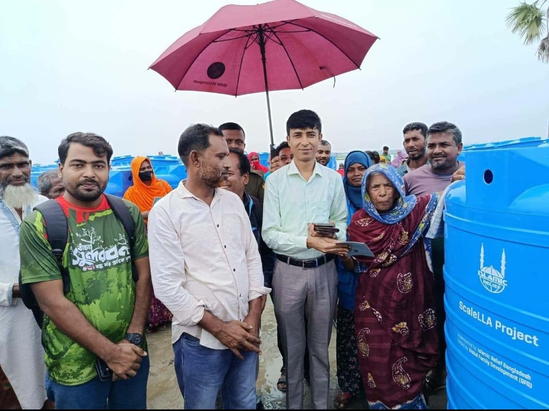 কায়রায় ইসলামিক রিলিফ বাংলাদেশের পানির ট্যাংক বিতরন