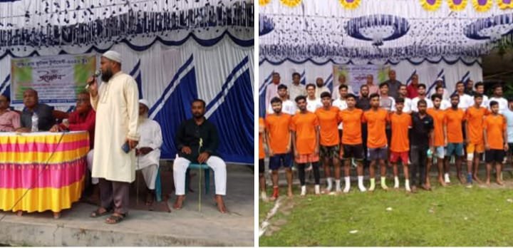 ৫নং বল্লমঝাড় ইউনিয়নে জাকঝমকপূর্ণ আয়োজনে 'আন্তঃগ্রাম ফুটবল টুর্নামেন্ট-২০২৬' এর শুভ উদ্বোধন,